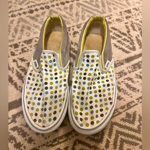 Polka dot vans, Authentic slip on, Women’s size 8. used.
